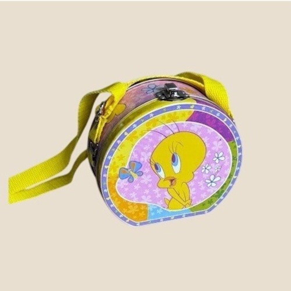 Vintage Looney Tunes Tweety Bird Purse Kids 2000 Warner Bros Yellow